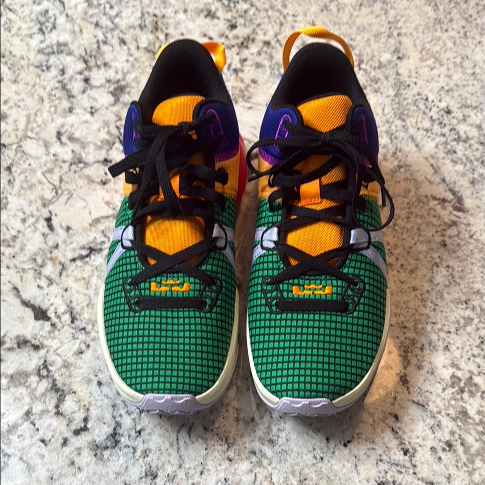 Vibrant color sneakers, worn once.